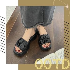 เลย NDDshop รองเท้าแตะแฟชั่นสำหรับสาวๆ 4 สี 4 สไสต์ เสริมส้นเล็กน้อย ดังนั้นราคาปังไม่ไหว ซื้อเลยต้องมีติดบ้านและช่วงขนาดนี้