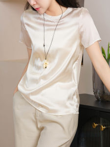 XIAOER | Luxury Lightweight Slim Fit Silk T-Shirt 92%silk
