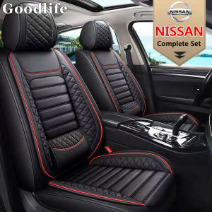 Nissan Special Car Seat Cover 5 Seats Car Seat Protector Leather Ice Silk Breathable Car Seat Cushion Fit for  Navara Kicks Exalta Juke Almera Sentra Xgear Altima etc