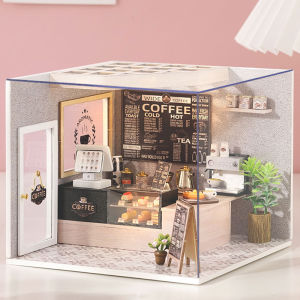 Mini Miniature Doll House 3D Puzzle Assembly Making Room Toys Home Bedroom Decorations With Furniture Wooden Craft DollHouses