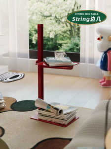 โต๊ะข้างโซฟาแบบปรับระดับได้ ขนาดเล็ก ดีไซน์เรียบง่าย โมเดิร์น สำหรับห้องนั่งเล่น โต๊ะกาแฟ โต๊ะนอน ดีไซน์เนอร์ บ้านพักอาศัย