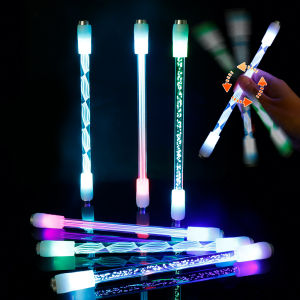 [HOT NEW]Acrylic Luminous Rotating Pen Gaming Spinning Finger Pens Release Pressure Student Gift LED Spinning Pen