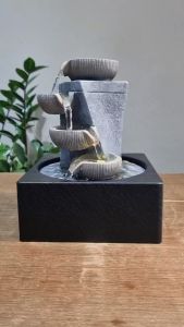 น้ำพุตั้งโต๊ะ รุ่นรหัส1206643L น้ำล้นตั้งโต๊ะเสริมฮวงจุ้ย น้ำพุตั้งโต๊ะร้านค้า น้ำล้นแต่งบ้าน