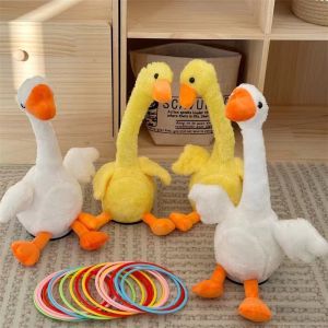 Kids Toy Set Big Goose Ring Throwing Toy Stall Throwing Ring Set My Duck Cover Big Goose Hair Shaking Head
