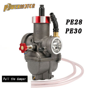 KEIHIN Motorcycle Carburetor PE28 28mm PE30 30mm NSR 150CC 200CC 250CC Racing Carburetors Hand Pull CNC for Moped Scooter ATV Quad Pitbike Enduro Motocross
