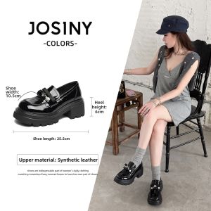 Josiny | Thick-soled Loafers Women Easy-to-wear Oxford Shoes Versatile Spring Styling