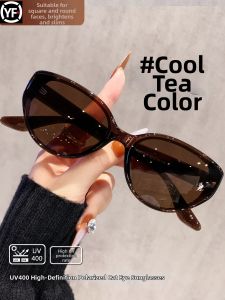 YINFAN | Tortoiseshell Cat Eye Sunglasses For Round/Square Faces UV Protection Polarized
