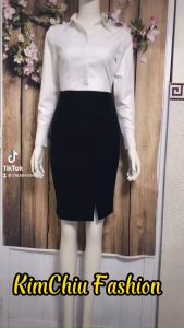 Áo Sơ Mi Nữ Công Sở Cao Cấp Kim Chiu Giấu Nút Màu Trắng Tay Dài Vải Kate Mỹ Đẹp Ít Nhăn Giãn Nhẹ ĐỔI TRẢ THOẢI MÁI. SMTD04