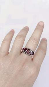 แหวนเงินปอกมีดลายไทย