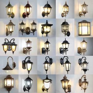 ไฟติดผนังกลางแจ้งสไตล์ยุโรป กันน้ำ สำหรับบ้านพักช่วงฤดูร้อน บันได ทางเดิน ประตูบ้าน วิลล่า ไฟติดผนังกลางแจ้ง ไฟติดผนังสไตล์ยุโรป