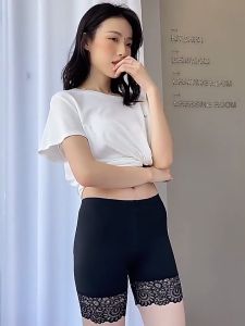 2024 Thin Lace Elastic Safety Pants Panties Large Size Bottoming Pants Women Shorts Soft