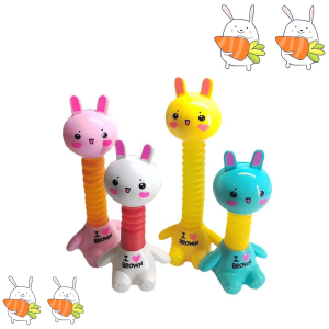 Creative Stress Relieving Stretching Rabbit Versatile Telescopic Tube Childrens Interactive New Unique Toy Puzzle
