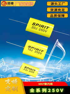 Spirit Unlimited Polypropylene Axial Audio High Frequency Capacitor 1/1.5/2.2/3.3/4.7/6.8UF 250V Fixed Film Capacitor