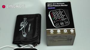 แบบพกพา Tonometer ภาษาอังกฤษเสียงดิจิตอลจอแอลซีดี Tensiometers ความดันโลหิตตรวจสอบอัตราการเต้นหัวใจเมตรข้อมือขนาดใหญ่ออทิสติก