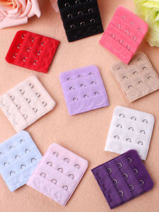 Extra Long 3 Row Hook And Eye Closure Extended Strap Buckle for Bra Adjustable Spare Underwear Clasp Narrow 4.5 Cm Home Clothes