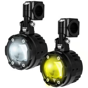 MOTOWOLF | Ultra Bright Variable Beam Flashing Smart Light Control Auxiliary Lamp 76W