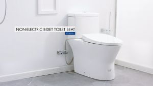 JOMOO Manual Bidet Toilet Seat Cover Adjustable Water Pressure Soft Close Self-cleaning Dual Nozzles Hygiene V Shape Toilet Cover