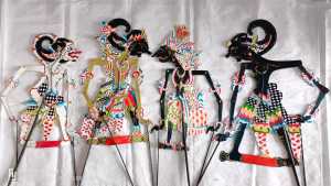 WAYANG KRESNA Bima Gatut kaca anoman Arjuna