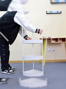 Bathroom corner storage rack Handcart Storage rack movable tripod Bedroom kitchen storage rack