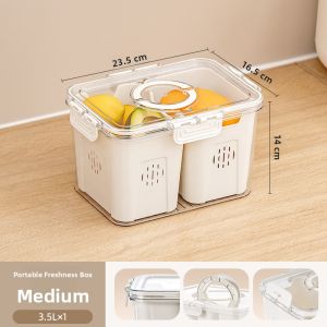 Citylong | Dual Sealed Fruit Storage Box with Drainage