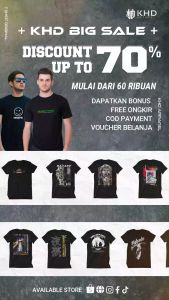 KHD Apparel kaos distro pria/wanita - KAHADE STYLE cotton combed 24s baju dewasa terbaru putih