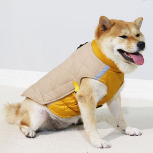 Dog Clothes Autumn and Winter Clothing Shiba Inu Corgi Thickened Warm down Cotton Jacket Teddy Small and Medium-Sized Dogs Winter Dog Cotton