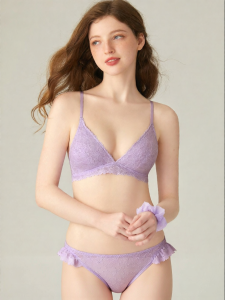 Miss Curiosity | Dopamine Attractive French Style Triangle Cup Seamless Bra Set