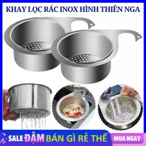 Khay Lọc Rác Inox Không Gỉ Hình Thiên Nga - Rổ Lọc Rác Gắn Bồn Rửa Bát Ngăn Cặn Thức Ăn Chống Tắc Nghẽn - Giỏ Lọc Rác   Rổ Lưới Lọc Rác Gắn Bồn Rửa Chén Đa Năng