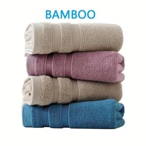 1 PC Natural Sustainable Hypo-Alergenic High Absorbent Super Soft Luxury Premium Bamboo Cotton Hand Towels