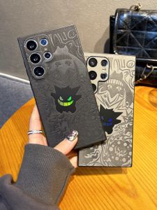 Premium Leather Shockproof Anti-Fall Protection Case for Samsung Galaxy S25 Ultra S24 Ultra S23 Ultra Creative Cartoon Style