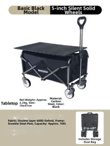 MiliCamp | Camping Folding Handcart with Table