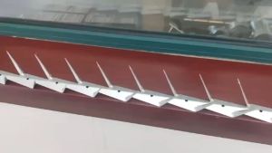 Wall spike fence anti theft 1.25meter stainless steel Galvanized large metal anti climb wall roof spikes Villa Yard fences cats animal security anti climbing fence 10PC/20PC