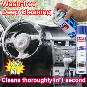 Cleans thoroughly in1second LL Car interior cleaner 650ML Car leather seat polish Car seat cleaner Car leather cleaner 洗车清洁剂 Car interior cleaning spray Car Fabric cleaner Foam Cleaner Spray For Car 汽车内饰清洗剂 Pembersih dalaman kereta