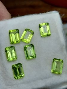 natural batu peridot octagon kristal