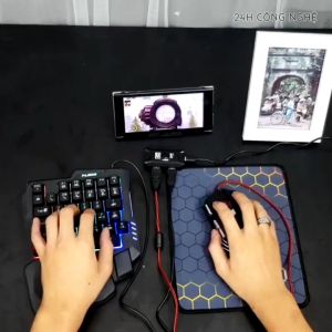 LAMJAD Bộ Chuyển Đổi Chơi Game Meiying M1 Pro Bluetooth 5.0 Không Độ Trễ Chơi PUBG Mobile Free Fire CF Mobile