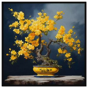Tranh Treo Tường tranh dán tường Canvas Hoa Mai Tết CGI-50