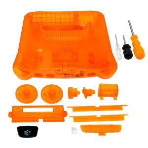 Vỏ Thay Thế Trong Suốt Màu Vàng Cam N64 Cho Máy Chơi Game Nintendo 64 Phụ Kiện Chơi Game Trong Suốt