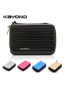 2.5-Inch Mobile Hard Disk Package Protective Bag Digital Storage Bag Aluminum Alloy Hard Case Protective Cover Shockproof Waterproof