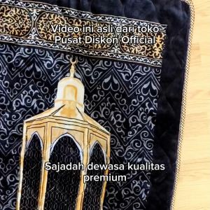 Sajadah Tebal & Empuk Turki Tanpa Rumbai Premium Ukuran Besar Dewasa