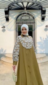 Amona Dress By Mdly Baju Gamis Wanita Muslim Dress Muslimah