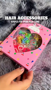 Korean Colorful Star Hair Clip Hair Tie Rubber Band Seamless Towel Hair Ring Kid Girl Hair Accessory