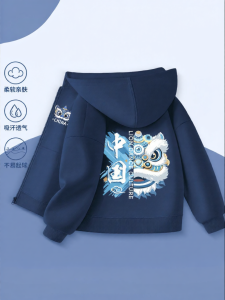 JS | Boys Fleece-Lined Hooded Sporty Sweatshirt Autumn