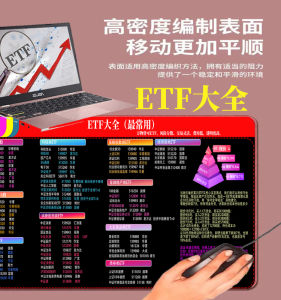 Advanced ETF Mousepad Waterproof Grid Knowledge Map Ins Style Rubber Computer Peripheral Equipment Investment Finance Tools