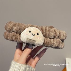 Cute Bread Rice Ball Face Washing Wrist Strap Hair Band Waterproof to Cuff Keep Dry Handy Gadget Hairband Decoration Fall and Winter Female