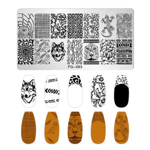 Ocean Animals Nail Stamping Plates Halloween Antelope Nail Stencils Summer Fruits watermelon Leaf Butterfly Stamping Templates