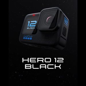 GoPro HERO12 Black Waterproof Action Camera 5.3K/60 4K/120 last for 70min 5.3K HDR Video 1/1.9 CMOS Sensor New 9:16 aspect ratio Hypersmooth 6.0 Stabilization 8:7 HyperView 10-bit Color +Log waterproof 10m(33ft)1 Year Warranty