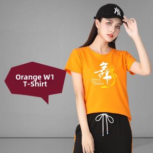 Short Sleeve Dance Fitness Wear Round Collar