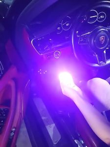 Mini Car Atmosphere Lights: LED Roof Night Light Ambient Light In-Car Touch Induction Magnetic Lighting