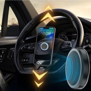 Magnetic Car Phone Holder Steering Wheel Mobile Smartphone Stand Magnet Cellphone Mount GPS Support For iPhone Xiaomi Samsung