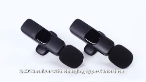 Mic Clip-On K8 Microphone Wireless Vlog Youtube Smartphone Type-C